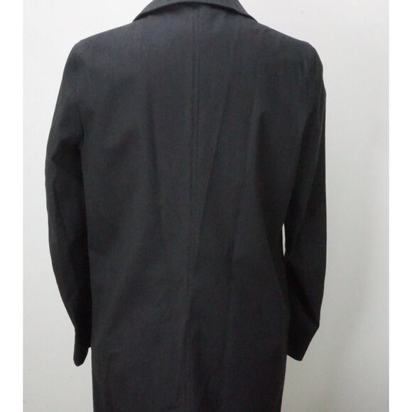 Isaia Gray Light Rain Trench Overcoat 100% Wool Mens Jacket 38 US 48EU BRAND NEW - Picture 4 of 7
